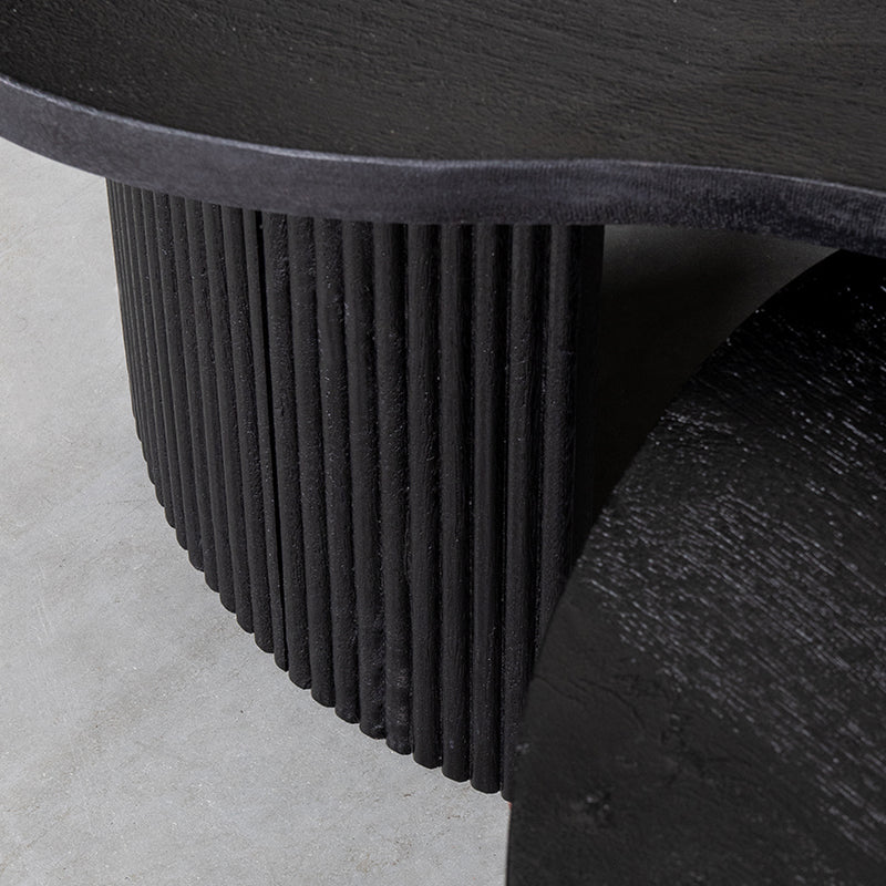 Salontafel Timon Zwart Mangohout 100 cm 100x58x40 cm-Salontafels-LABEL51