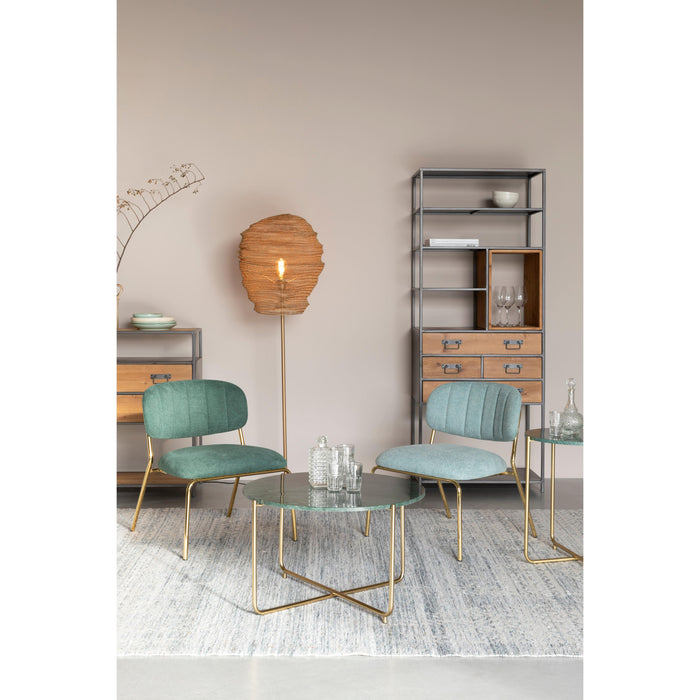 Salontafel Timpa Marble Groen Ø70x40 cm-Salontafels-Creating Home