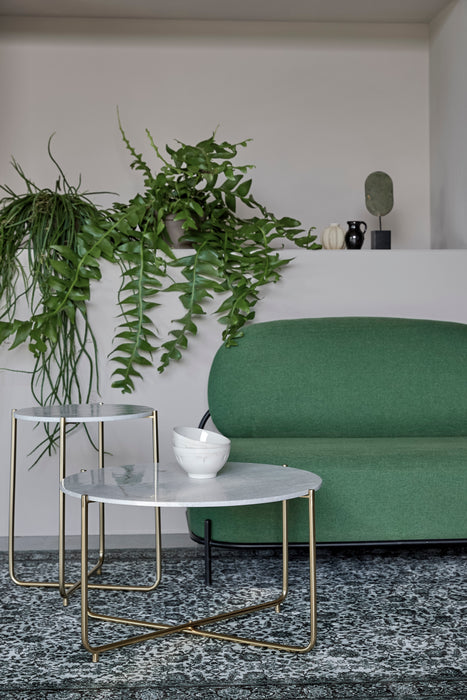 Salontafel Timpa Marble Wit Ø70x40 cm-Salontafels-Creating Home