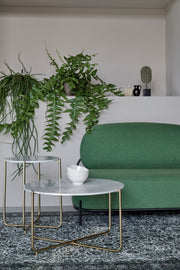 Salontafel Timpa Marble Wit Ø70x40 cm-Salontafels-Creating Home