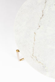 Salontafel Timpa Marble Wit Ø70x40 cm-Salontafels-Creating Home