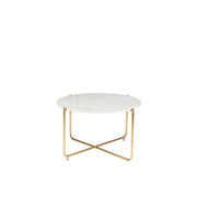 Salontafel Timpa Marble Wit Ø70x40 cm-Salontafels-Creating Home