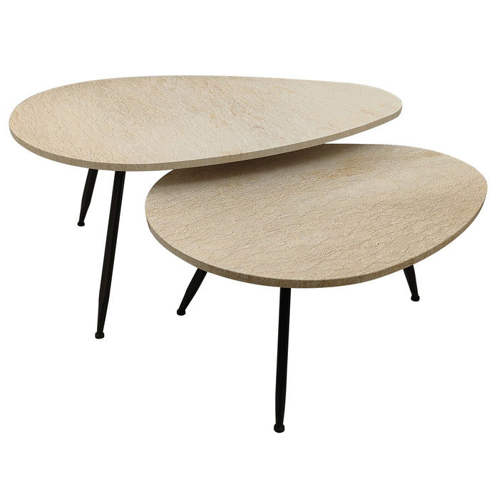 Salontafel Veria Marmer Beige 60x100 cm