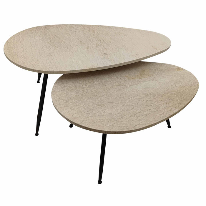 Salontafel Veria Marmer Beige 60x100 cm