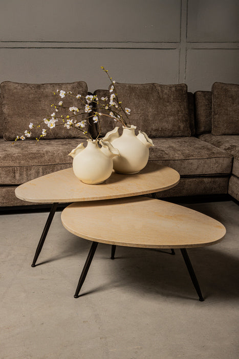 Salontafel Veria Marmer Beige 60x100 cm