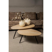 Salontafel Veria Marmer Beige 60x100 cm-Salontafels-PTMD