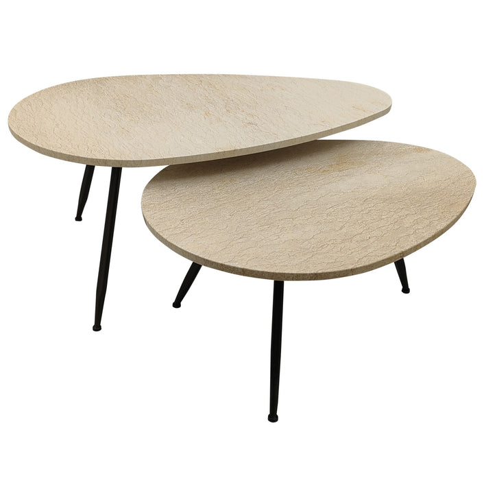 Salontafel Veria Marmer Beige 60x100 cm