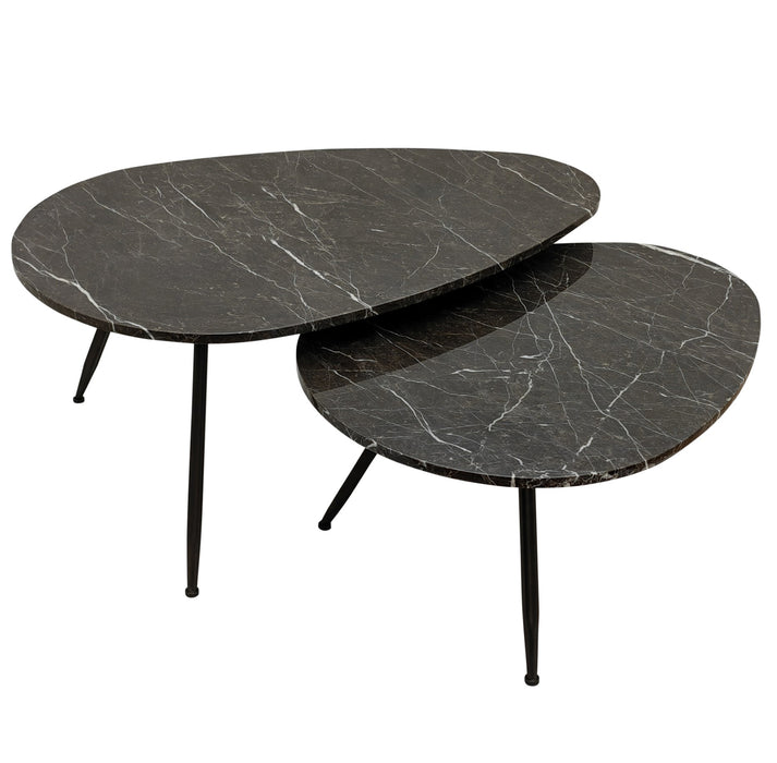 Salontafel Veria Marmer Bruin 60x100 cm