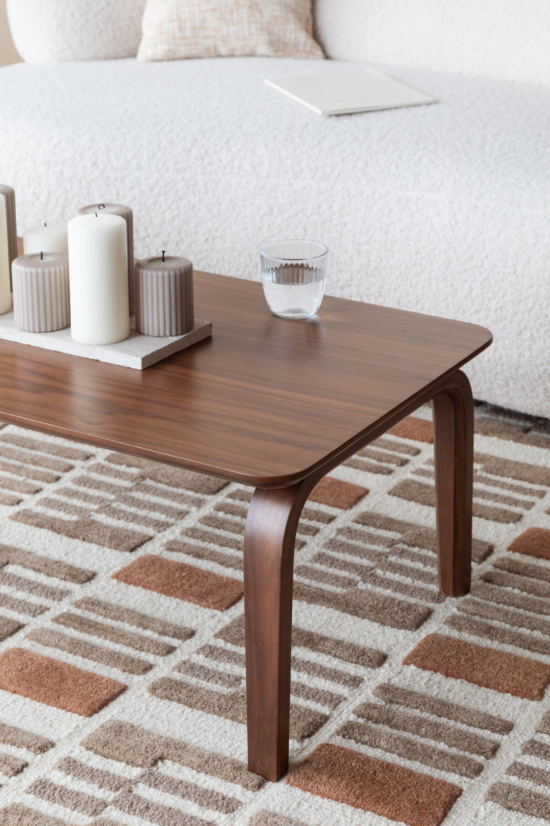 Salontafel Walden Walnut veneer Bruin 100x50 cm-Salontafels-Creating Home