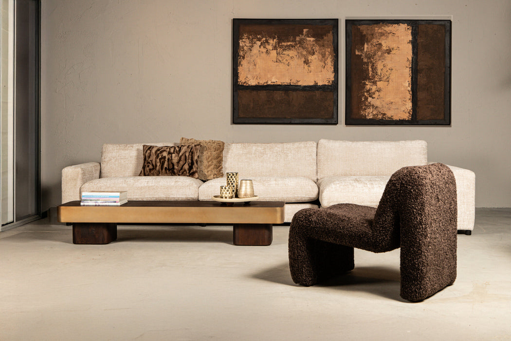 Salontafel Warren Mangohout Bruin 45x180 cm