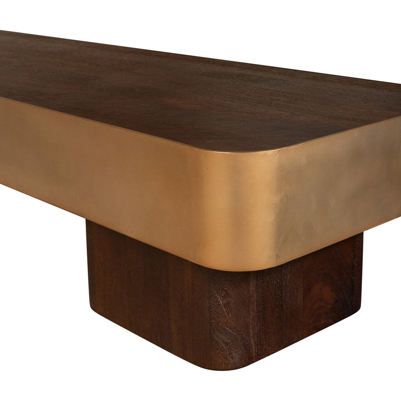 Salontafel Warren Mangohout Bruin 45x180 cm-Salontafels-PTMD