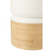 Salontafel Wit Bamboe Rond 40 cm 40x40x47 cm-Bijzettafels-J-Line