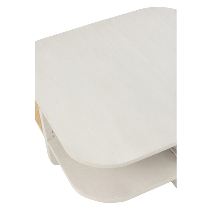 Salontafel Wit Bayur hout 84 cm 84.5x84.5x36 cm-Salontafels-J-Line