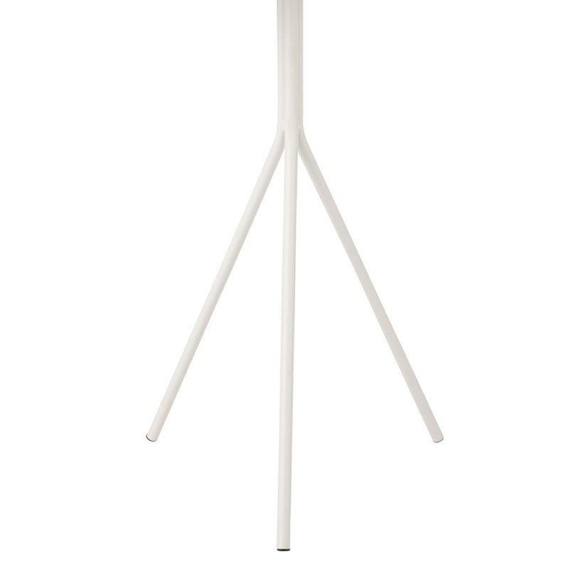 Salontafel Wit Ijzer Rond 40 cm 40x40x57 cm-Salontafels-J-Line