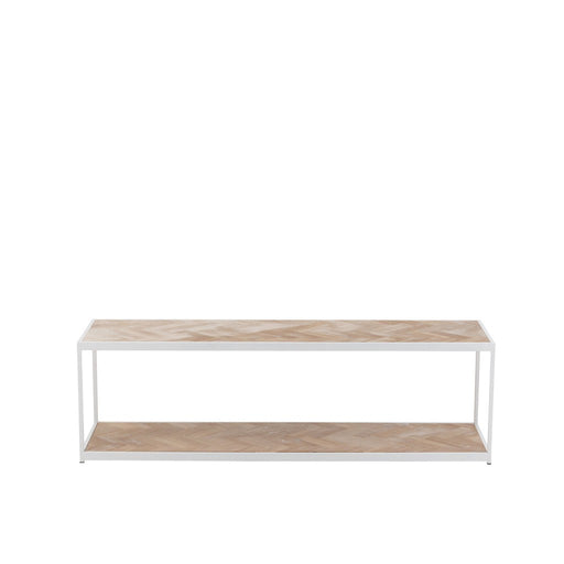 Salontafel Wit Metaal 40x150 cm-Salontafels-J-Line