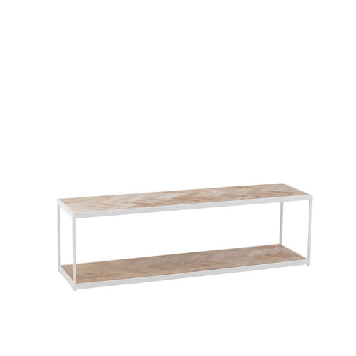 Salontafel Wit Metaal 40x150 cm-Salontafels-J-Line