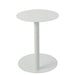 Salontafel Wit Metaal Rond 40 cm 40x40x50 cm-Bijzettafels-J-Line