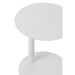 Salontafel Wit Metaal Rond 40 cm 40x40x50 cm-Bijzettafels-J-Line