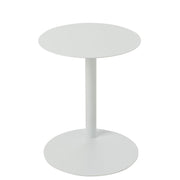 Salontafel Wit Metaal Rond 40 cm 40x40x50 cm-Bijzettafels-J-Line