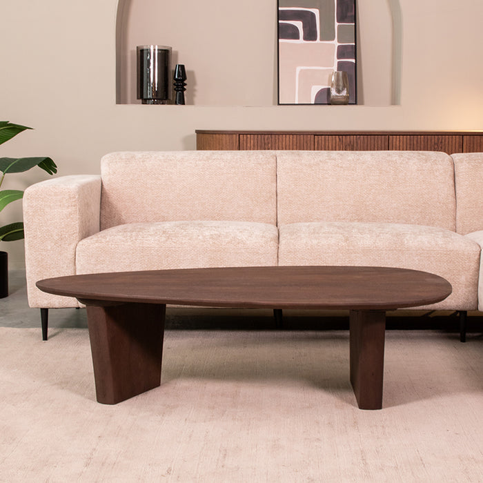 Salontafel Wow Espresso Mangohout 135 cm 135x75x35 cm-Salontafels-LABEL51