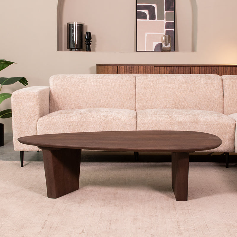 Salontafel Wow Espresso Mangohout 135 cm 135x75x35 cm-Salontafels-LABEL51