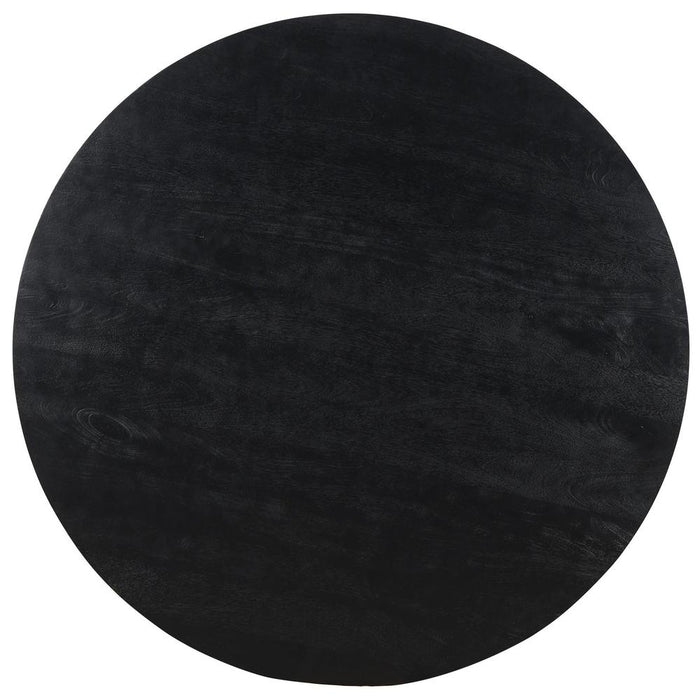 Salontafel Xelle Mangohout Zwart 150 cm-Salontafels-PTMD