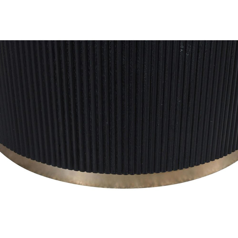 Salontafel Xelle Mangohout Zwart 150 cm-Salontafels-PTMD