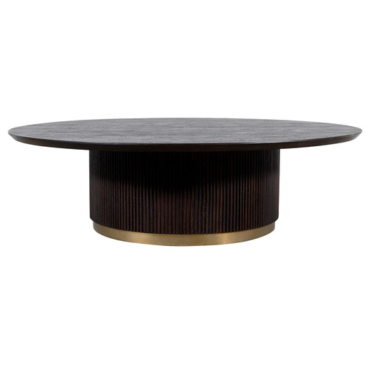 Salontafel Xelle Mangohout Zwart 150 cm-Salontafels-PTMD