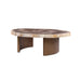 Salontafel Yoel Versteend Hout Beige-Salontafels-PTMD