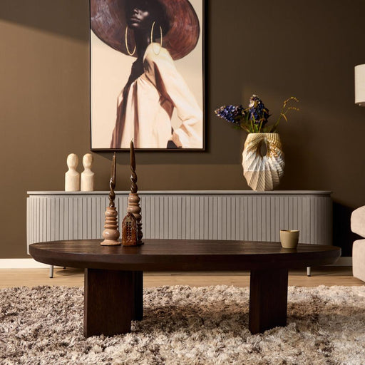 Salontafel Zillah - 130 cm - Eiken Bruin-Salontafels-Starfurn