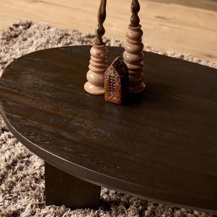 Salontafel Zillah - 130 cm - Eiken Bruin-Salontafels-Starfurn