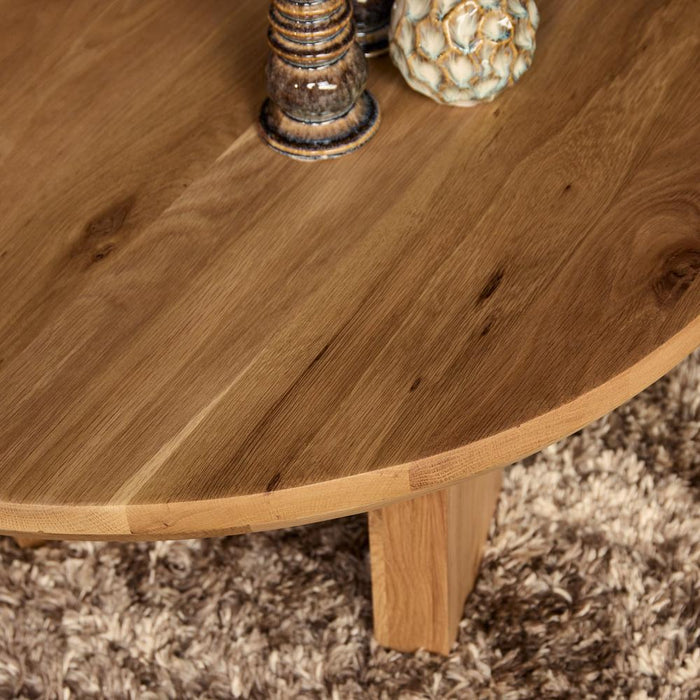 Salontafel Zillah - 130 cm - Naturel Eiken-Salontafels-Starfurn