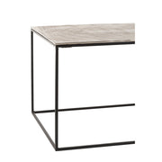 Salontafel Zilver Ijzer Rechthoekig 49x110 cm-Salontafels-J-Line
