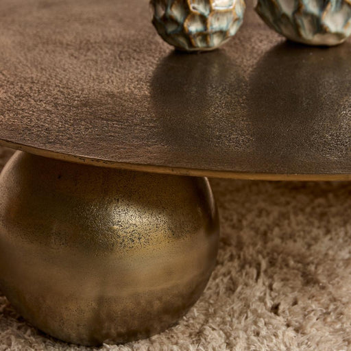 Salontafel Ziva Goud 90 cm 90x90x23 cm-Salontafels-Starfurn