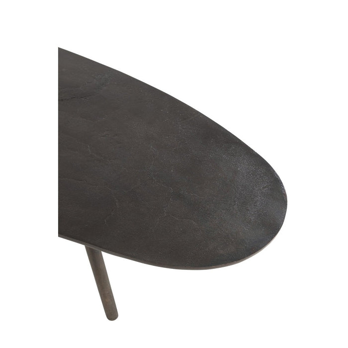 Salontafel Zwart Aluminium L 72x119 cm-Salontafels-J-Line