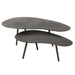 Salontafel Zwart Aluminium L 72x119 cm-Salontafels-J-Line