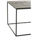 Salontafel Zwart Aluminium Rechthoekig 49x110 cm-Salontafels-J-Line
