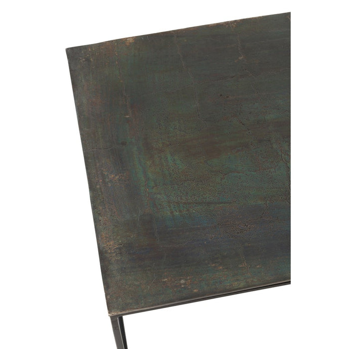 Salontafel Zwart Aluminium Rechthoekig 49x110 cm-Salontafels-J-Line