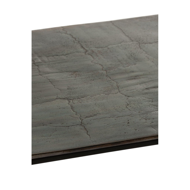Salontafel Zwart Aluminium Rechthoekig 49x110 cm-Salontafels-J-Line