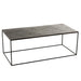 Salontafel Zwart Aluminium Rechthoekig 49x110 cm-Salontafels-J-Line