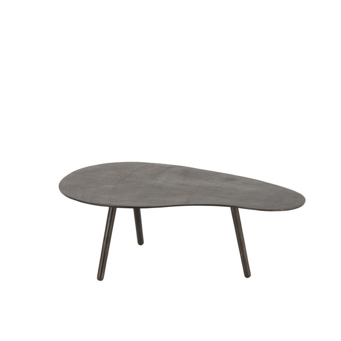 Salontafel Zwart Aluminium S 52x89 cm-Salontafels-J-Line