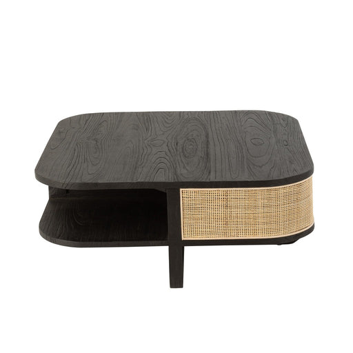 Salontafel Zwart Bayur hout 84 cm 84.5x84.5x36 cm-Salontafels-J-Line