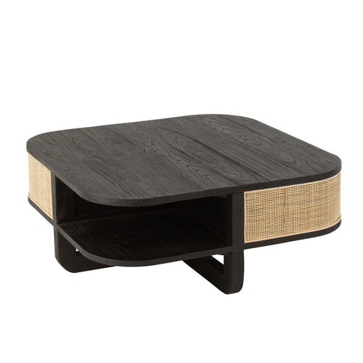 Salontafel Zwart Bayur hout 84 cm 84.5x84.5x36 cm-Salontafels-J-Line