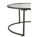 Salontafel Zwart Fir hout Rond 91 cm 91x91x41 cm-Salontafels-J-Line