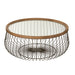 Salontafel Zwart Glas Rond 100 cm 100x100x45 cm-Salontafels-J-Line