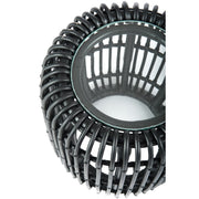Salontafel Zwart Glas Rond 35 cm 35x35x45 cm-Bijzettafels-J-Line