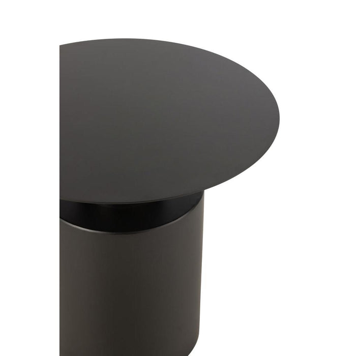Salontafel Zwart Ijzer Rond 55 cm-Salontafels-J-Line