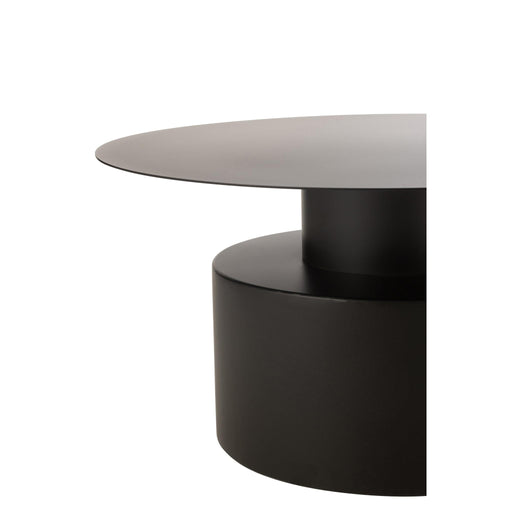 Salontafel Zwart Ijzer Rond 80 cm 80x80x41 cm-Salontafels-J-Line