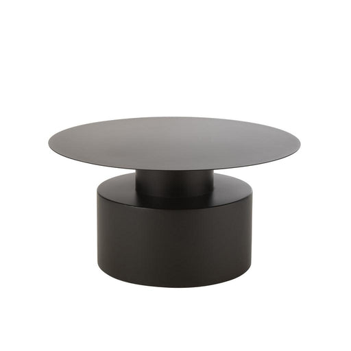 Salontafel Zwart Ijzer Rond 80 cm-Salontafels-J-Line