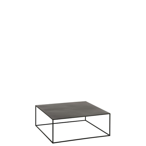 Salontafel Zwart Ijzer Vierkant 80 cm 80x80x30 cm-Salontafels-J-Line